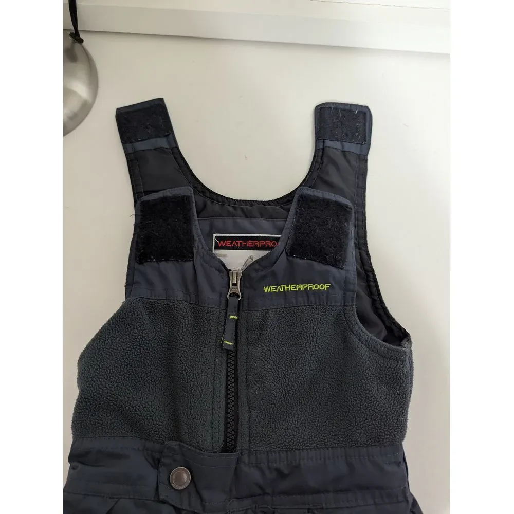 Weatherproof Kids Snow Bib Overalls Winter Ski Snowboard Fleece Lined 2T Pockets - Picture 5 of 10